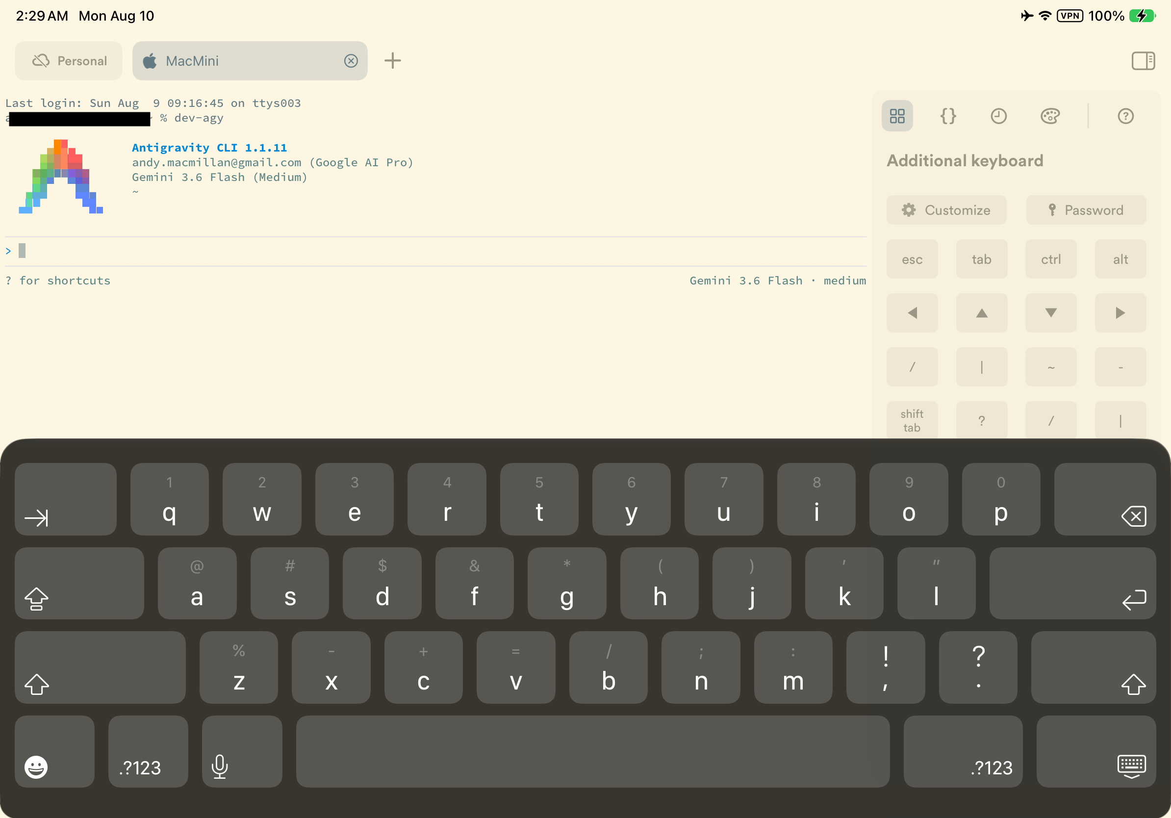 iPad Remote Control Interface