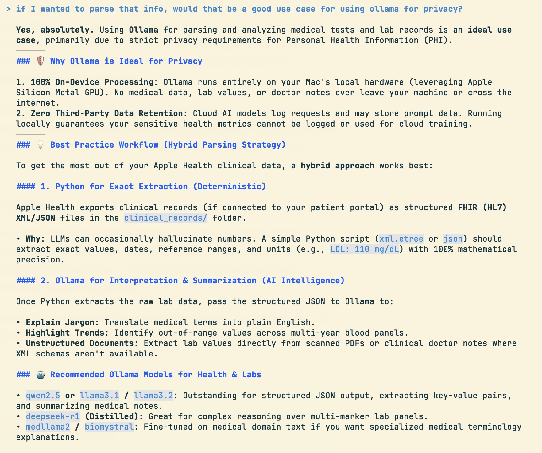 Discussion with AGY on Using Private Local Ollama Models